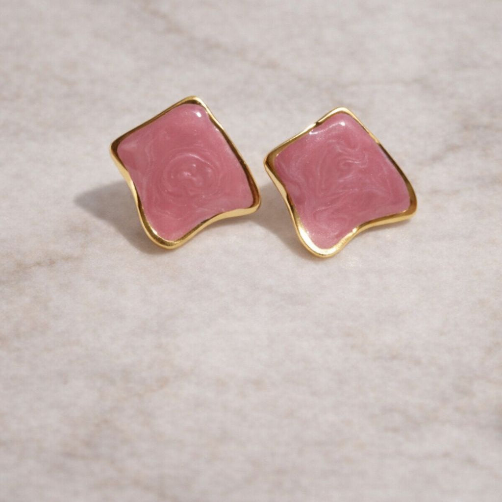 Aretes Alba - Rosa