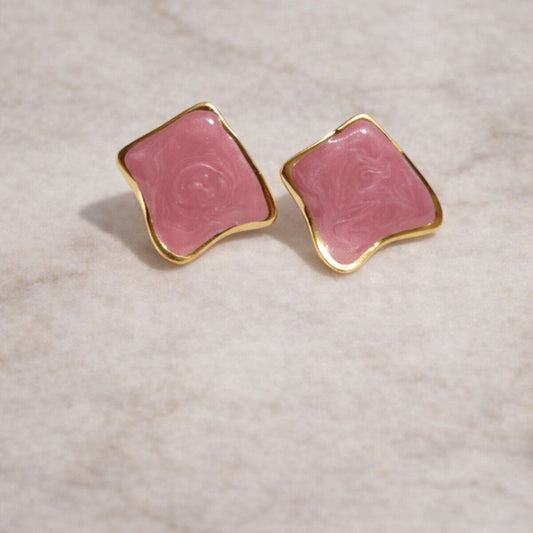 Aretes Alba - Rosa