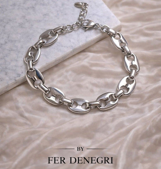 Pulsera Licht - Reflejo Plateado